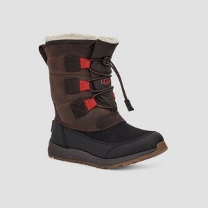 UGG Bellemore Weather Kids Snow Boot Brown Leather Size US 2 $130